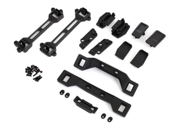 Body conversion kit, Slash 4X4 (includes front & rear body mounts, latches, hardware) (for clipless mounting) Traxxas TRX6928 Body conversion kit, Slash 4X4 (includes front & rear body mounts, latches, hardware) (for clipless mounting) - een
