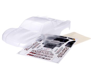 Traxxas TRX6965R Body, Slash 4X4, heavy duty (also fits Slash VXL & Slash 2WD) (clear, requires painting)/ window masks/ decal sheet (requires #6967 latches and #6966 latch mounts for clipless mounting) - een transpar
