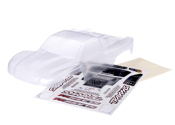 Traxxas TRX6965R Body, Slash 4X4, heavy duty (also fits Slash VXL & Slash 2WD) (clear, requires painting)/ window masks/ decal sheet (requires #6967 latches and #6966 latch mounts for clipless mounting)
