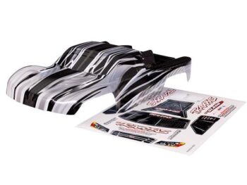 Traxxas TRX7027X Body, 1/16 Slash 4X4, ProGraphix (graphics are printed, requires paint & final color application)/ decal sheet - een