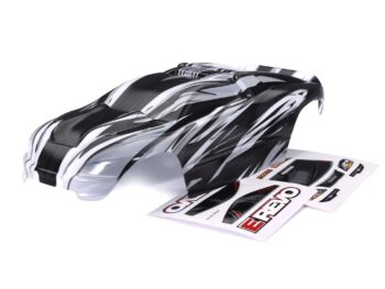 Traxxas TRX7115X Body, 1/16 E-Revo, ProGraphix (graphics are printed, requires paint & final color application)/ decal sheet - transparante RC car