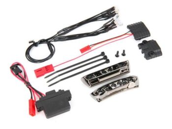 Traxxas TRX7185A LED light kit, 1/16 E-Revo® (includes power supply, front & rear bumpers, light harness (4 clear, 4 red), wire ties) - een LED-licht
