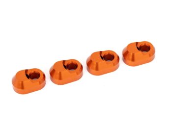Traxxas TRX7743-ORNG Suspension pin retainer, 6061-T6 aluminum (orange-anodized) (4) - vier