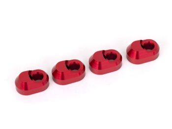 Traxxas TRX7743-RED Suspension pin retainer, 6061-T6 aluminum (red-anodized) (4) - vier ident