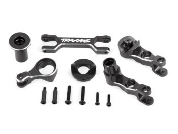 Traxxas TRX7746-GRAY Steering bellcranks (left & right)/ draglink (6061-T6 aluminum, gray-anodized) (fits X-Maxx) - een set