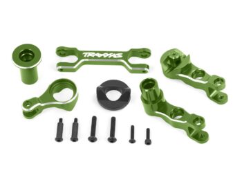 Traxxas TRX7746-GRN Steering bellcranks (left & right)/ draglink (6061-T6 aluminum, green-anodized) (fits X-Maxx) - een set van