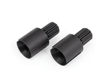Traxxas TRX7754R Drive cup, steel, extreme heavy duty (2)/ 3x8mm CS, heavy duty (2) (use only with #7750X driveshaft) (machined, heat treated) - twee zwarte