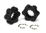 Wheel hubs, hex (2)/ hex clips (2)