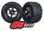 TIRES & WHEELS, X-MAXX BLACK CHROME, TRX7772A