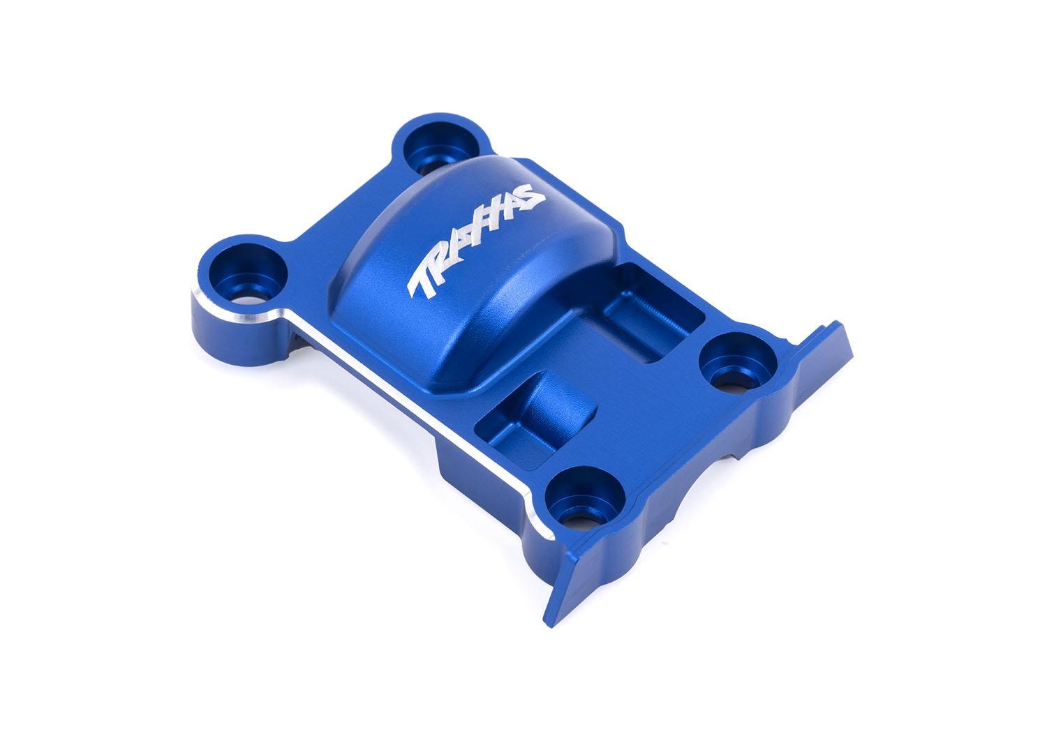 Cover, gear (blue-anodized 6061-T6 aluminum) Traxxas TRX7787-BLUE Cover, gear (blue-anodized 6061-T6 aluminum) - blauw-gean