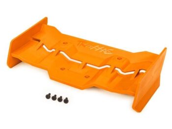 Traxxas TRX7821T Wing, orange/ 4x12mm FCS (4) - een or