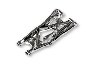 Traxxas TRX7830-CHRM Suspension arm, chrome, lower (right, front or rear), heavy duty (1) - glanzende