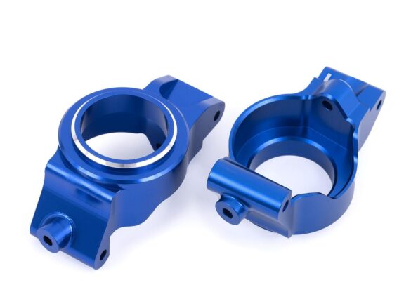 Traxxas TRX7832-BLUE Caster blocks (c-hubs), 6061-T6 aluminum (blue-anodized), left & right