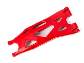 Traxxas TRX7893R Suspension arm, lower, red (1) (right, front or rear) (for use with #7895 X-Maxx, WideMaxx, suspension kit) - een rode, kunststof draag
