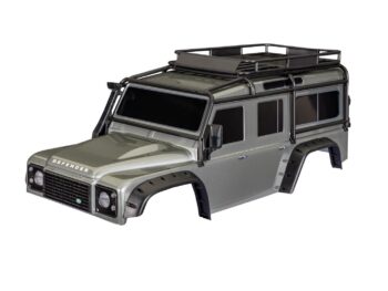Traxxas TRX8050-SLVR Body TRX-4 Defender Clipless, Silver - een z