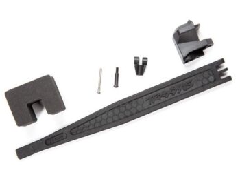 Traxxas TRX8326 Battery hold-down/ battery clip/ hold-down post/ foam spacer/ screw pin - een set