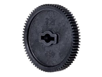 Traxxas TRX8368 Spur gear, 72-tooth (48 pitch) - zwart, rond