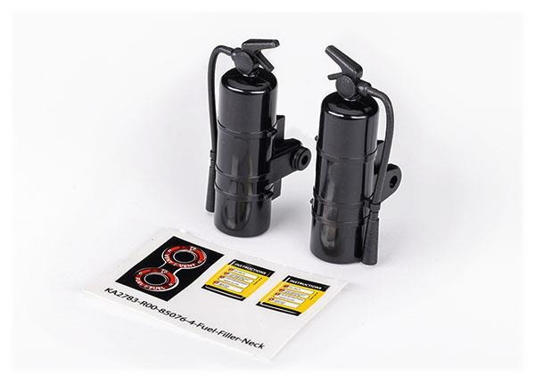 Fire extinguisher, black (2) Traxxas TRX8422-BLK Fire extinguisher, black (2) - twee zwar
