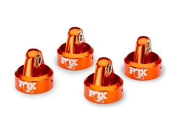 Traxxas TRX8465 Fox Orange Aluminum GTR Shock Caps (4) - vier gl