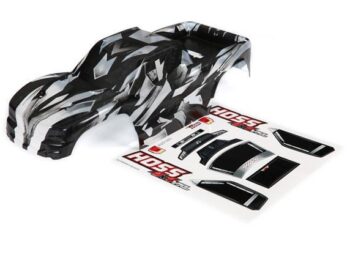 Traxxas TRX9011X Body, Hoss 4X4, ProGraphix (Graphics are printed, requires paint & final color application)/ window, grille, lights decal sheet - op de foto is een ongeschild