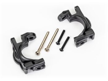 Traxxas TRX9032 Caster blocks (c-hubs), extreme heavy duty, black (left & right)/ 3x32mm hinge pins (2)/ 3x20mm BCS (2) (for use with #9080 upgrade kit) - twee