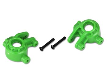 Traxxas TRX9037G Steering blocks, extreme heavy duty, green (left & right)/ 3x20mm BCS (2) (for use with #9080 upgrade kit) - twee felgro