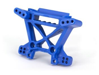 Traxxas TRX9038X Shock tower, front, extreme heavy duty, blue (for use with #9080 upgrade kit) - blauw, kunststof