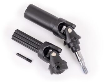 Traxxas TRX9052 Driveshaft assembly, rear, extreme heavy duty with 6mm axle (1)/ screw pin (1) (left or right) (fully assembled, ready to install) (for use with #9080 upgrade kit) - twee zwar