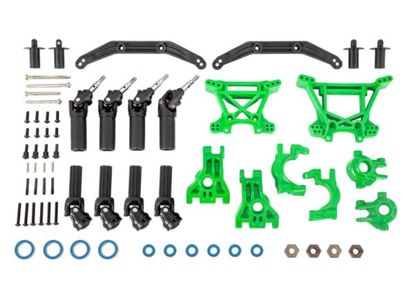 Traxxas TRX9080G Outer Driveline & Suspension Upgrade Kit, extreme heavy duty, green