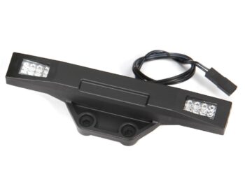 Traxxas TRX9097 Bumper, rear (with LED lights) (replacement for #9036 rear bumper) - een zwar