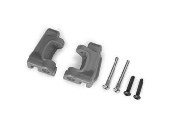 Traxxas TRX9136-GRAY Caster blocks (c-hubs), extreme heavy duty, gray (left & right)/ 3x26mm hinge pins (2)/ 3x15mm BCS (2) (for use with #9180 and 9181 upgrade kit) - twee grijze