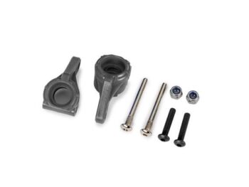 Traxxas TRX9137-GRAY Steering blocks, extreme heavy duty, gray (left & right)/ 3x26mm hinge pins (2)/ 3x15mm BCS (2) (for use with #9180, 9181, 9182 upgrade kit) - een set van