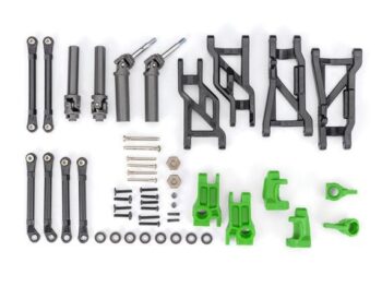Traxxas TRX9181-GRN Outer Driveline & Suspension Upgrade Kit, extreme heavy duty, green (fits Slash 2WD) - een
