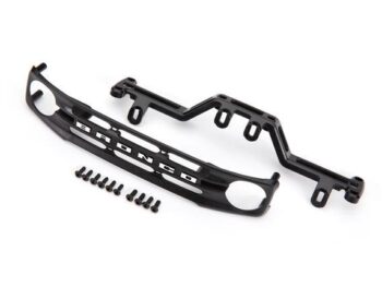 Traxxas TRX9220 Grille, Ford Bronco (2021)/ grille mount/ 2.6x8 BCS (8)/ 3x8 BCS (4)/ 1.6x7 BCS (self-tapping) (4) (fits #9211 body) - zwarte kunststof
