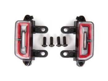 Traxxas TRX9221 Tail light assembly, complete (2)/ 3x8mm BCS (4) (fits #9211 body) - twee zwarte