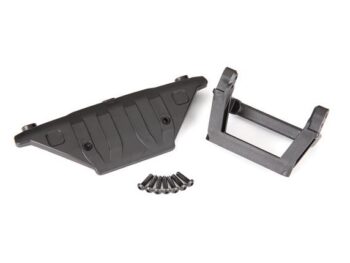Traxxas TRX9223 Bumper mount, front/ skidplate/ 3x12mm BCS (7) - twee donker