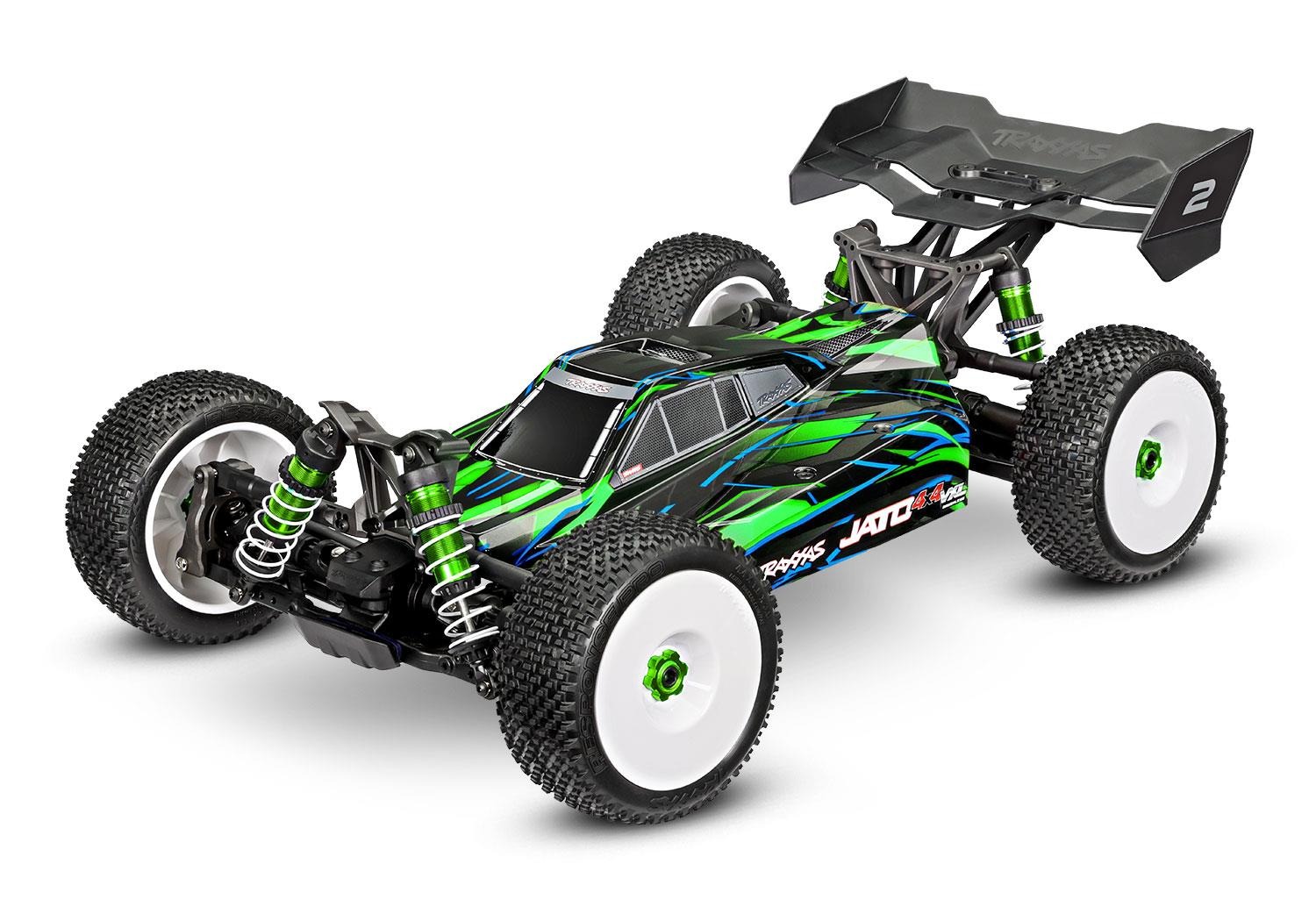 Traxxas Jato 4X4 VXL 4S Buggy Green Traxxas TRX90386-4-GRN Traxxas Jato 4X4 VXL 4S Buggy Green - een radiografisch