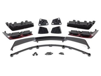 Traxxas TRX9319 Tail lights (2)/ tail light mounts (2)/ wing/ wing mount/ vent, rear (2)/ vent mount, rear (2)/ 2.6x8mm BCS (2)/ 1.6x5mm BCS (4)/ 1.6x7mm BCS (6) - een