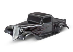 Traxxas TRX9335X Body, Factory Five '35 Hot Rod Truck, complete (graphite) (painted, decals applied) (includes front grille, side mirrors, headlights, tail lights, foam pads) - glanz