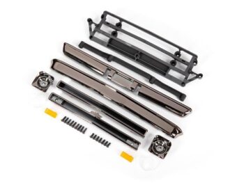 Traxxas TRX9415X Body accessories, Chevrolet C10, black chrome (includes grille (upper & lower), headlight housings (left & right), bumpers (front & rear), mounting retainers and hardware) - diverse onderdelen