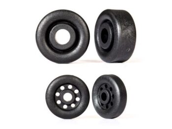 Traxxas TRX9461 Wheels, wheelie bar, black (26mm (2), 18mm (2)) - vier zwar