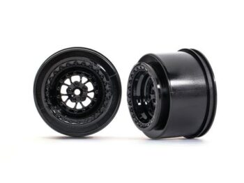 Traxxas TRX9473 Wheels, Weld gloss black (rear) (2) - twee