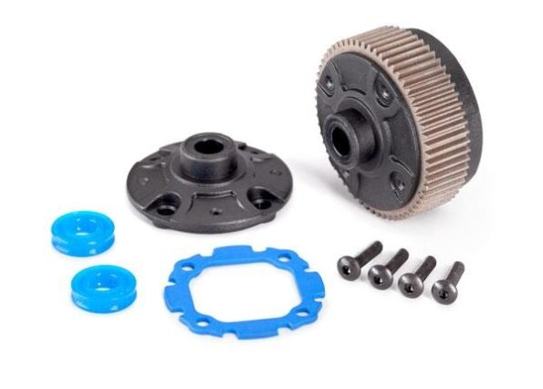 Traxxas TRX9481 Differential with steel ring gear/ side cover plate/ gasket/ x-rings (2)/ 2.5x10mm BCS (4)
