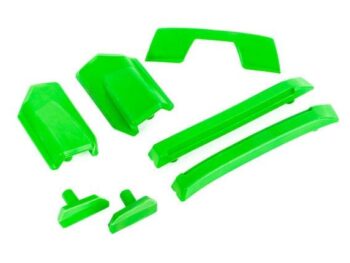 Traxxas TRX9510G Body reinforcement set, green/ skid pads (roof) (fits #9511 body) - een set van ze