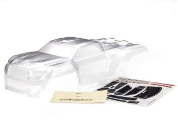 Traxxas TRX9511 Body, Sledge (clear, requires painting)/window, grille, lights decal sheet - een transpar