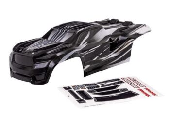 Traxxas TRX9511X Body, Sledge, ProGraphix (graphics are printed, requires paint & final color application)/ window, grille, lights decal sheet - een RC carrosserie met een