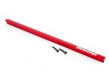 Traxxas TRX9523R Chassis brace (T-Bar), 6061-T6 aluminum (red-anodized)/ 3x16 SS (2) - een