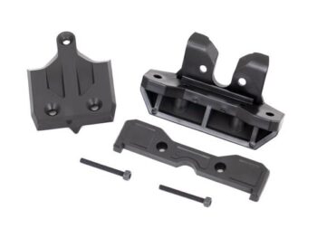 Traxxas TRX9536 Bumper, rear/ skidplate, rear/ tie bar mount, rear/ 3x25 CS (2) - een set van