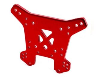 Traxxas TRX9538R Shock tower, rear, 6061-T6 aluminum (red-anodized) - rood