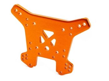 Traxxas TRX9538T Shock tower, rear, 6061-T6 aluminum (orange-anodized) - oranje-gean